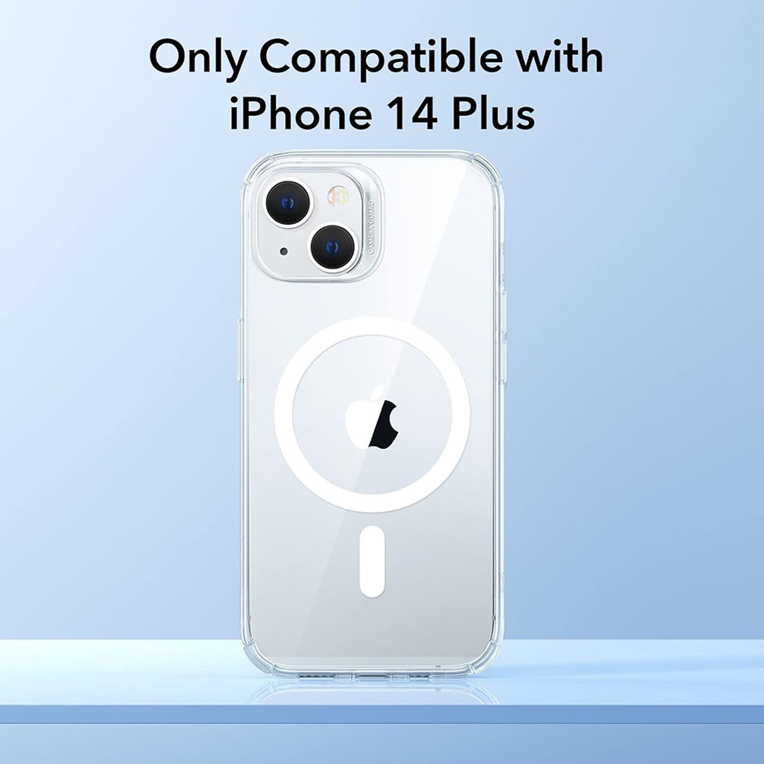 Husa de protectie telefon ESR, Krystec HaloLock, compatibila cu Apple iPhone 14 Plus, Transparent fotografia produsului View 3 L
