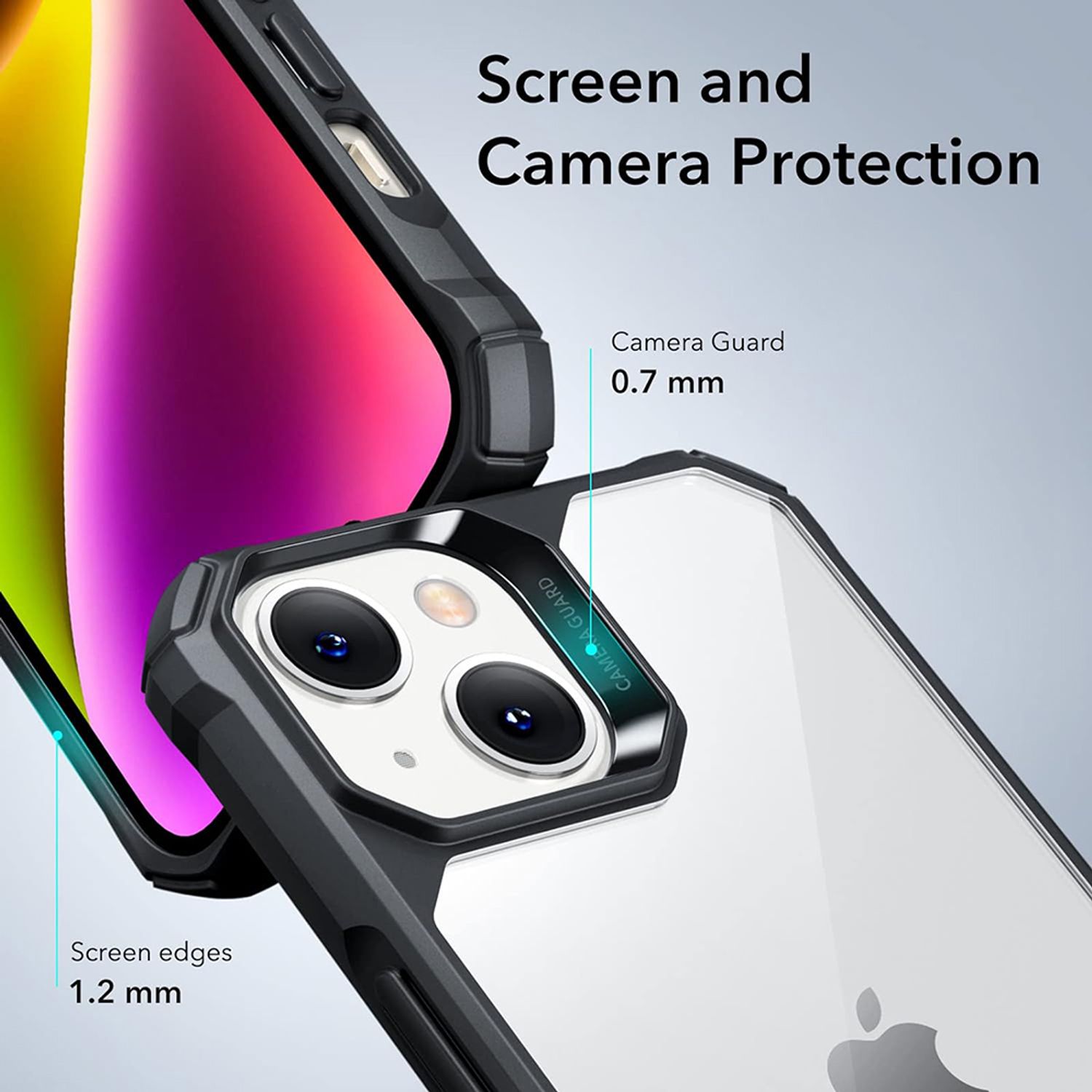 Husa de protectie telefon ESR, Air Armor, compatibila cu Apple iPhone 13 / 14, Transparent fotografia produsului View 3 L