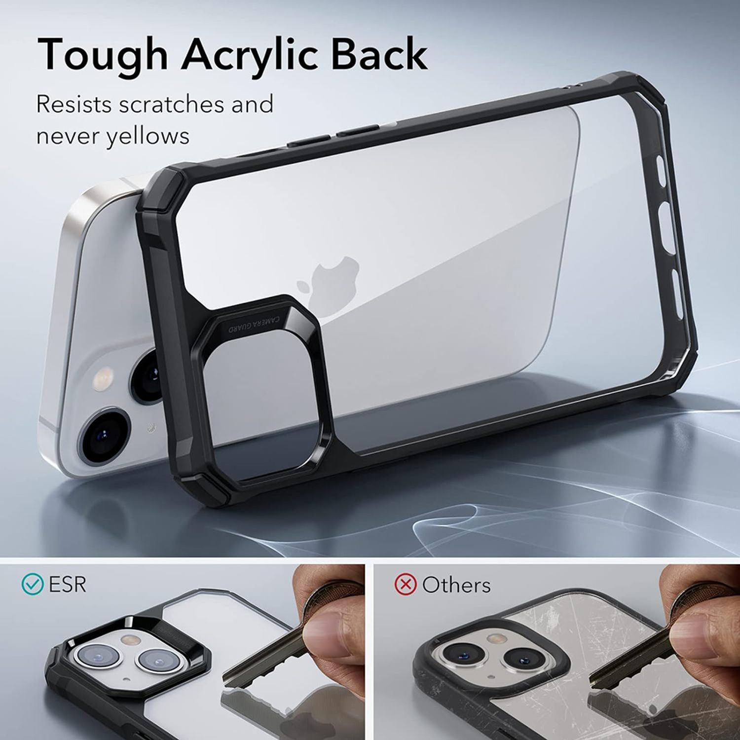 Husa de protectie telefon ESR, Air Armor, compatibila cu Apple iPhone 13 / 14, Transparent fotografia produsului View 5 L