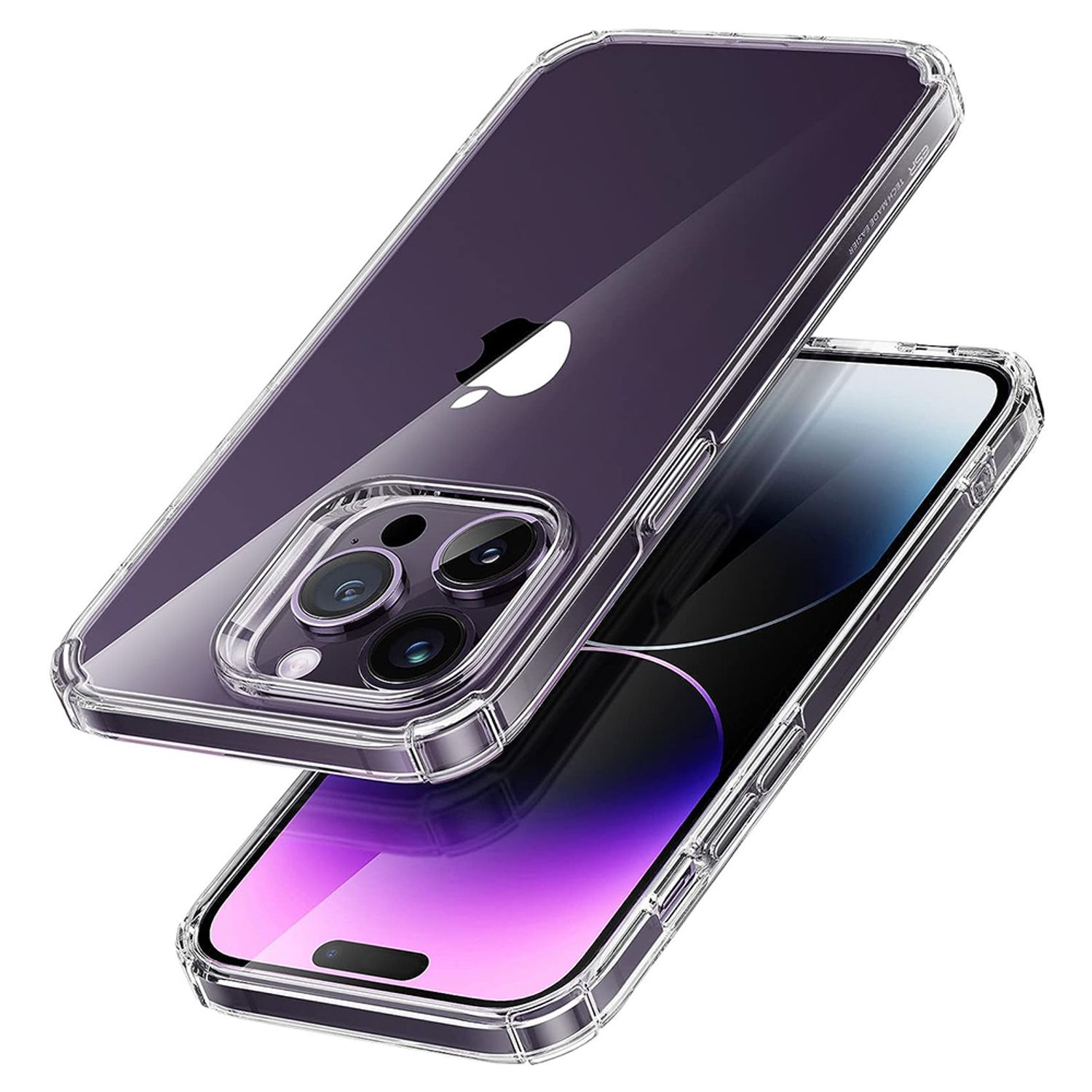 Husa de protectie telefon ESR, Krystec, compatibila cu Apple iPhone 14 Pro Max, Transparent fotografia produsului View 2 L
