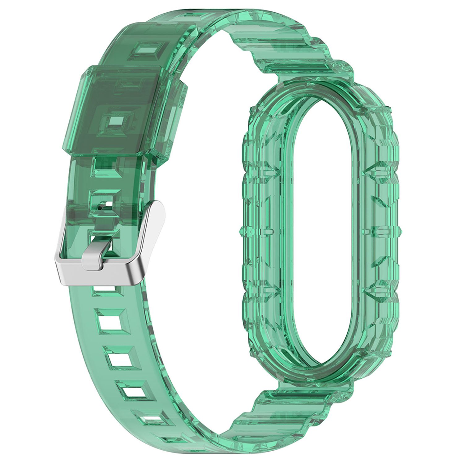 Curea ceas compatibila cu Xiaomi Mi Band 8 NFC, Verde - ES00727 fotografia produsului View 2 L