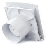 Ventilator de baie QUADRO 4, Debit 90 m3/h, Diametru &Oslash; 100mm fotografia produsului View 3 S