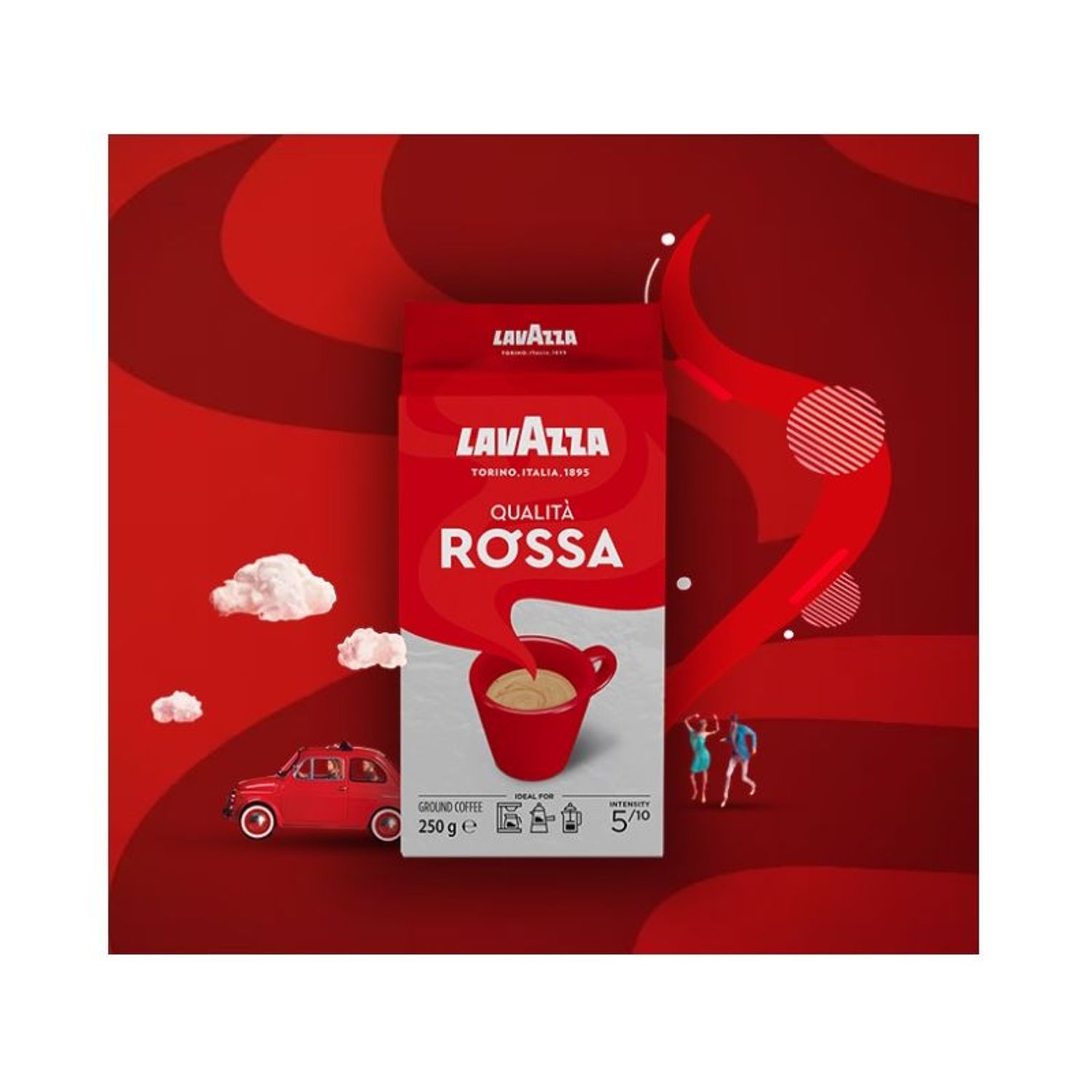 Cafea macinata Lavazza Qualita Rossa, 250 gr fotografia produsului View 3 L