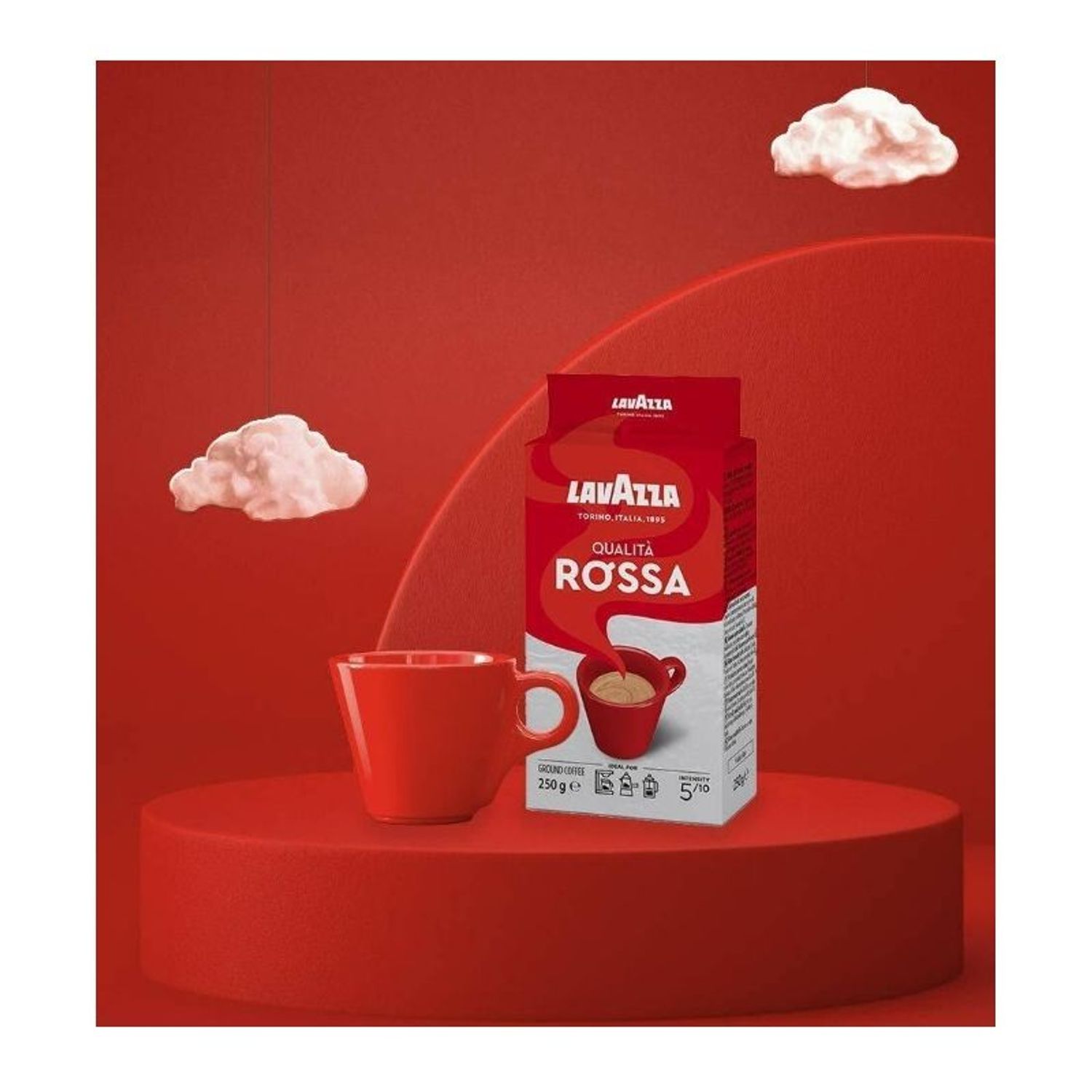 Cafea macinata Lavazza Qualita Rossa, 250 gr fotografia produsului View 2 L