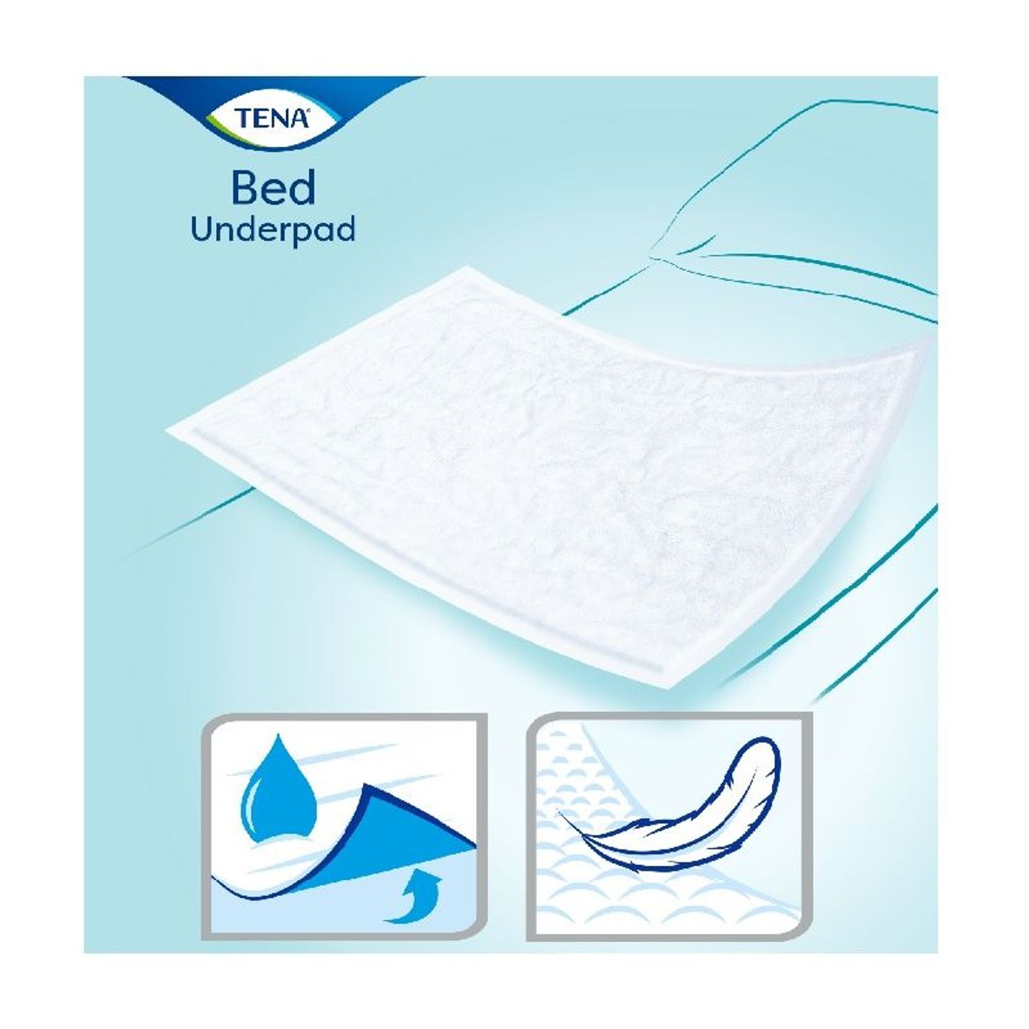 Aleze / Protectii pentru pat TENA Bed Normal, 60 x 60 cm, 5 buc fotografia produsului View 4 L