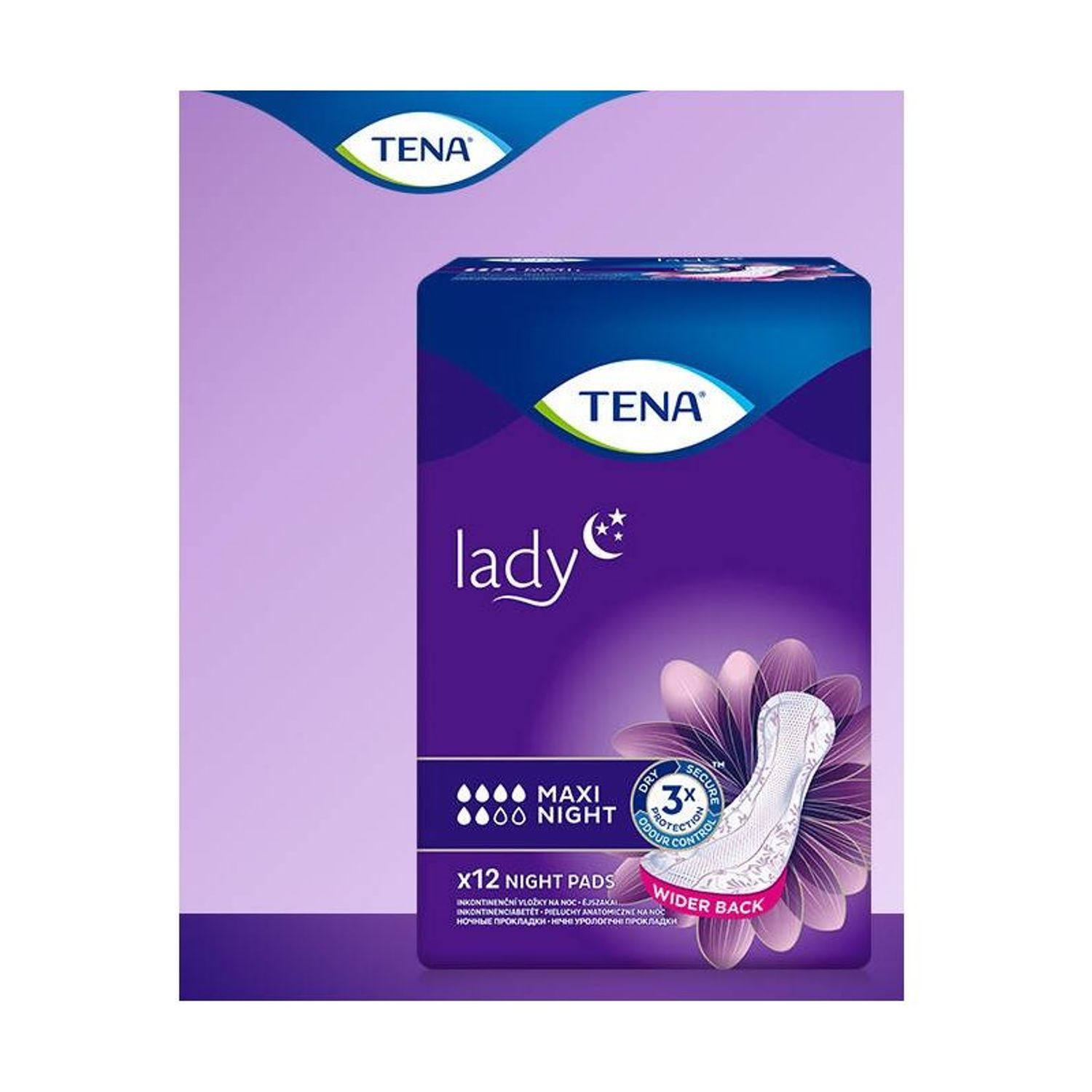 Absorbante pentru incontinenta urinara Tena Lady Maxi Night, 12 buc fotografia produsului View 3 L
