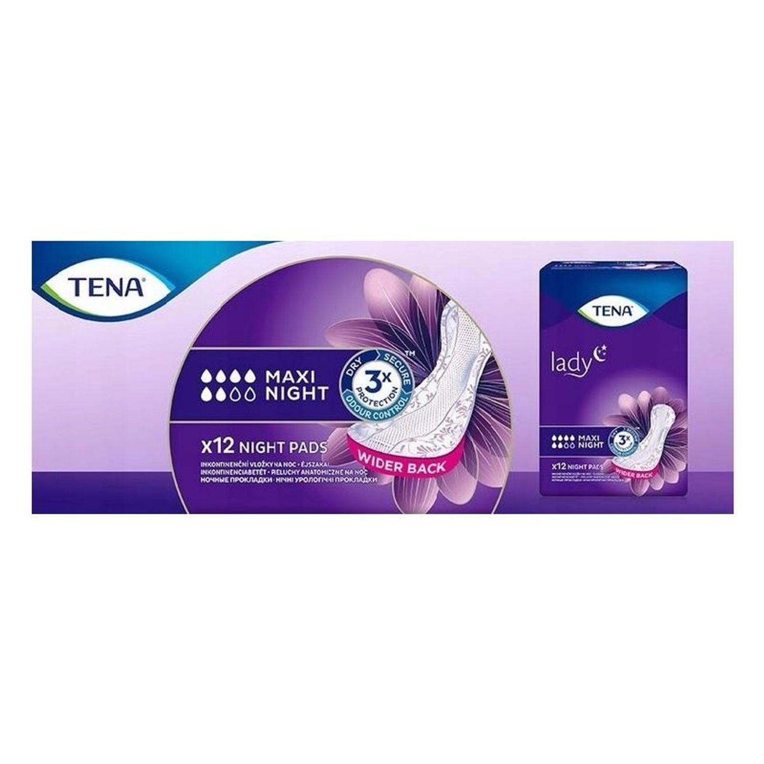 Absorbante pentru incontinenta urinara Tena Lady Maxi Night, 12 buc fotografia produsului View 6 L