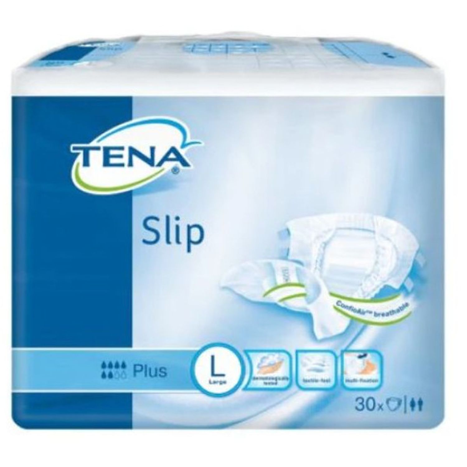 Scutece deschise incontinenta adulti, Tena Slip Classic Plus, L 75-120cm, 30 bucati fotografia produsului