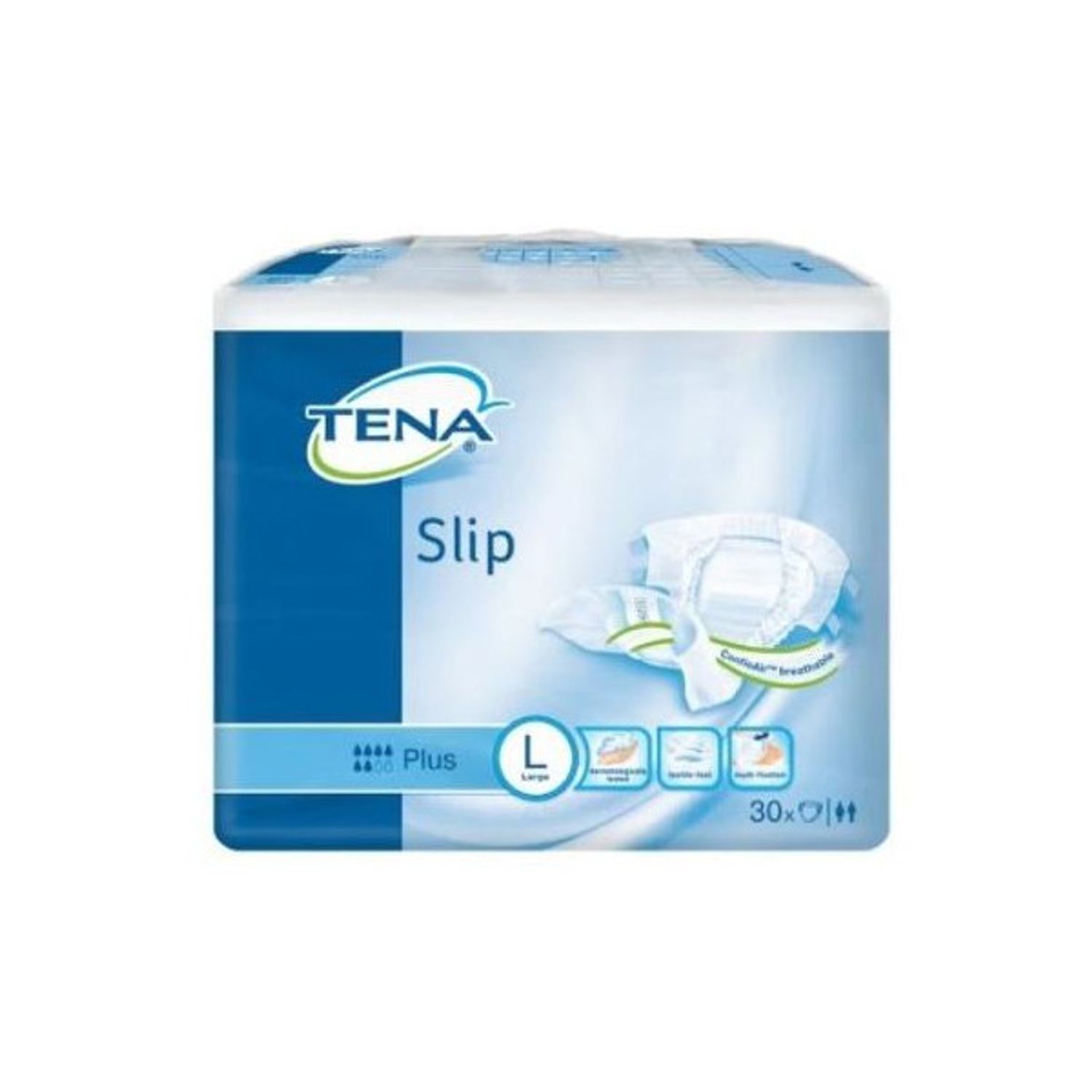 Scutece deschise incontinenta adulti, Tena Slip Classic Plus, L 75-120cm, 30 bucati fotografia produsului View 2 L