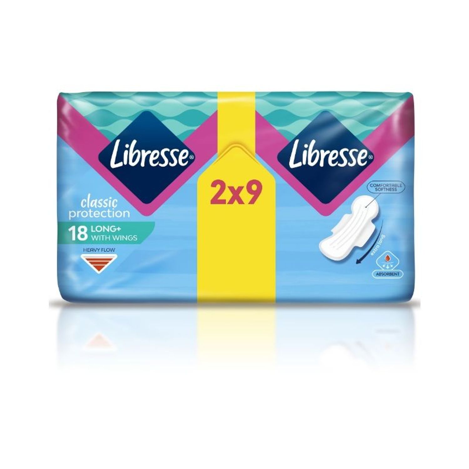 Absorbante, Libresse Classic Super, Long With Wings, 18 buc fotografia produsului