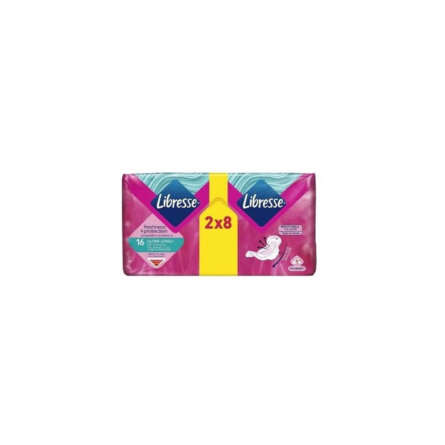 Absorbante, Libresse Long Ultra Thin Wings, 16 buc/set fotografia produsului View 2 L