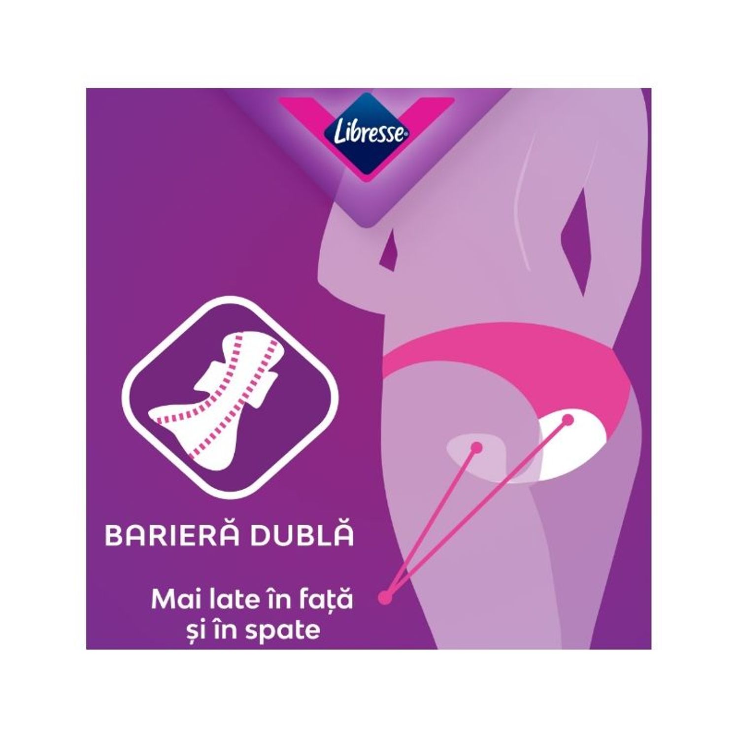 Absorbante Libresse Ultra Goodnight, 8 bucati fotografia produsului View 2 L