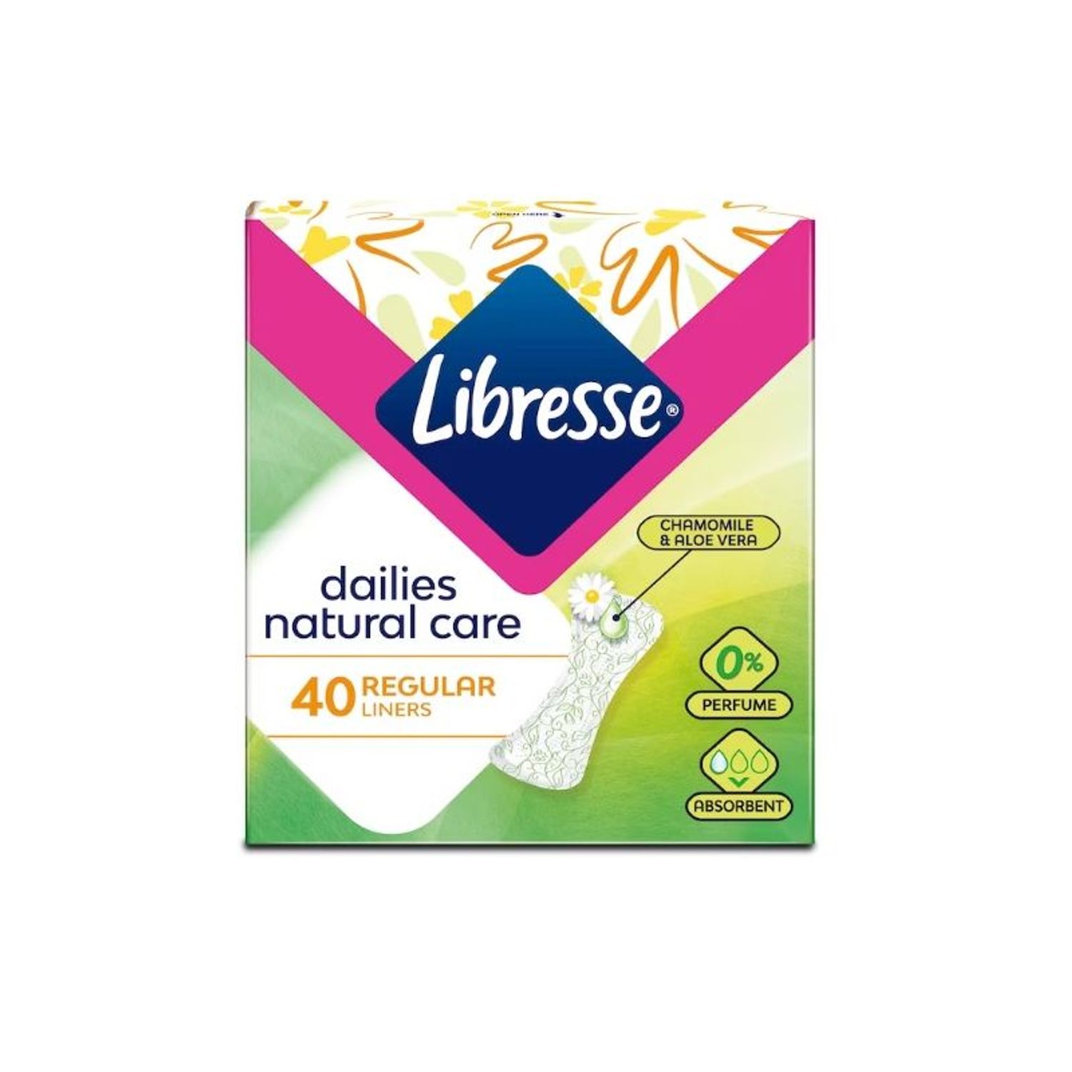 Absorbante zilnice Libresse Natural Care Normal, 40 bucati fotografia produsului View 5 L