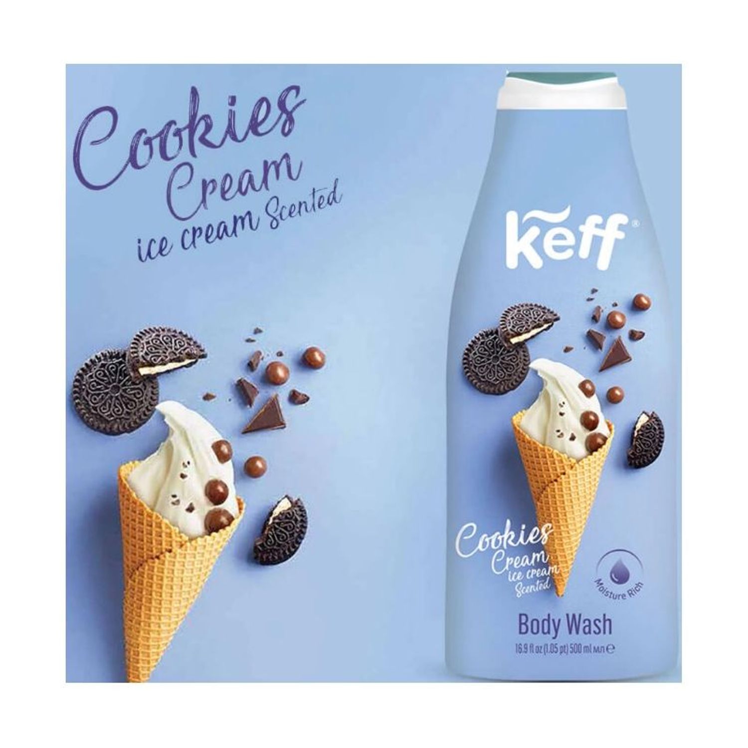 Gel de dus Sano Keff Cookies & Cream, 700ml fotografia produsului View 4 L