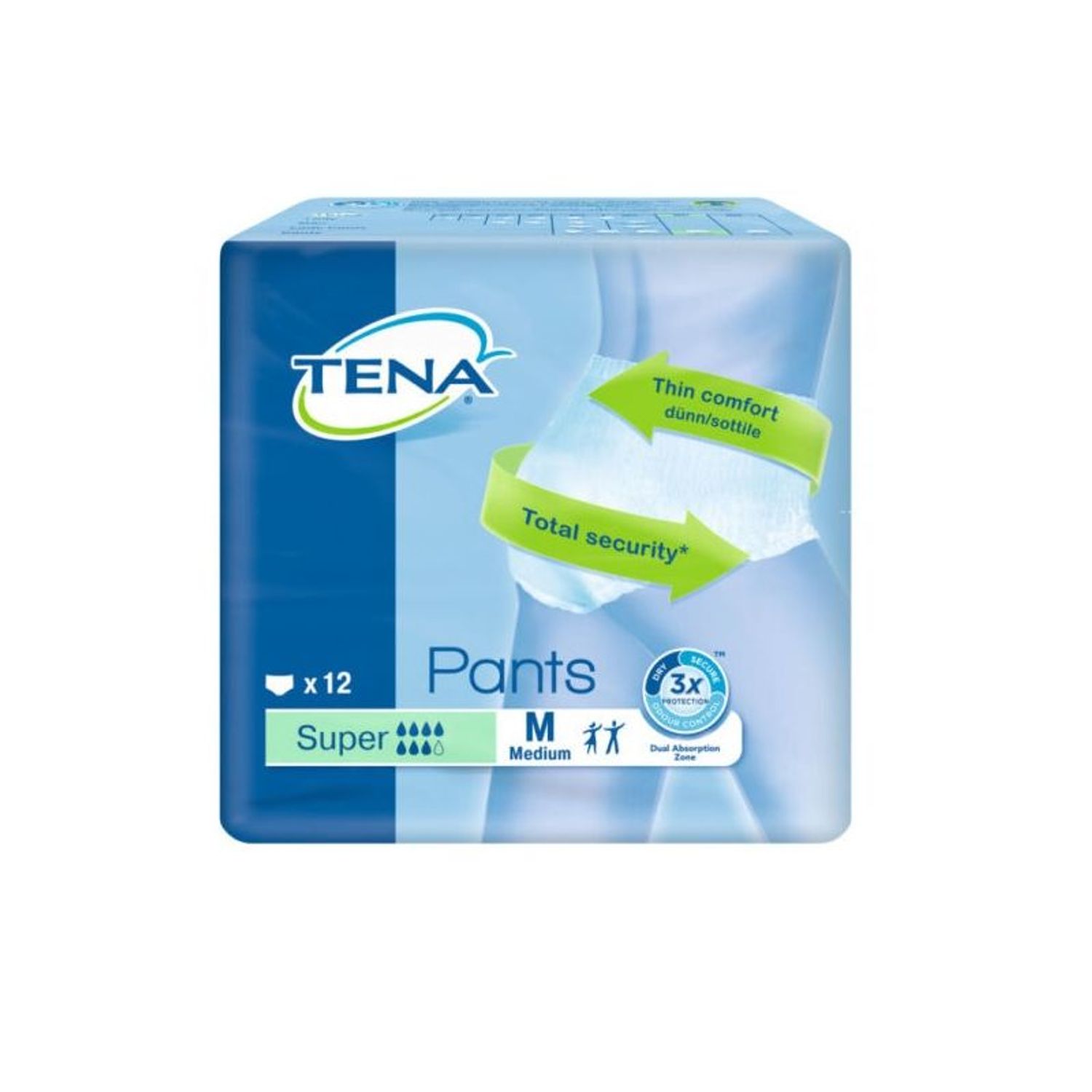 Scutece pentru incontinenta Tena Pants Super M, 12 buc fotografia produsului