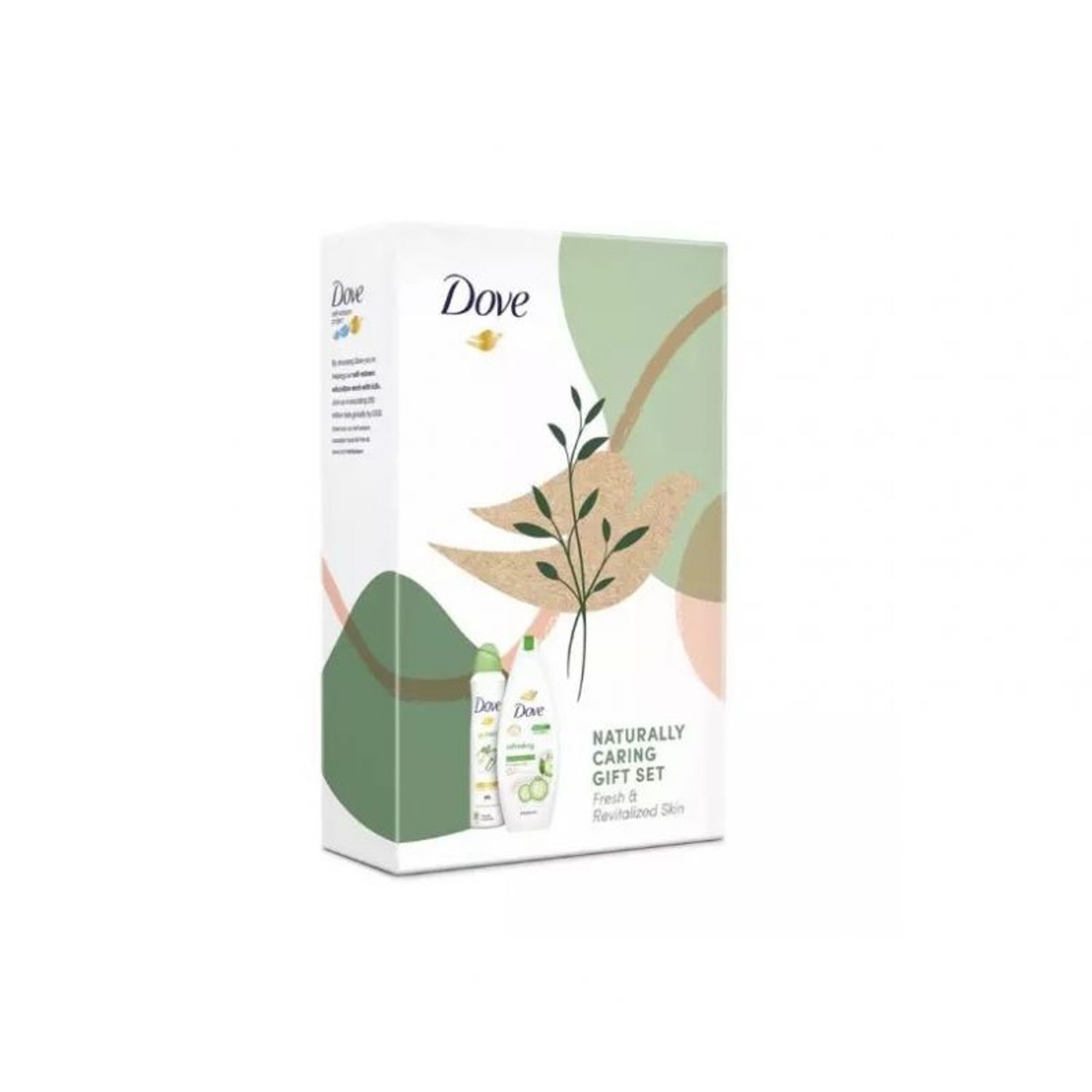 Set Dove Naturally Refreshing: Antiperspirant spray, 150 ml + Gel de dus, 250 ml fotografia produsului