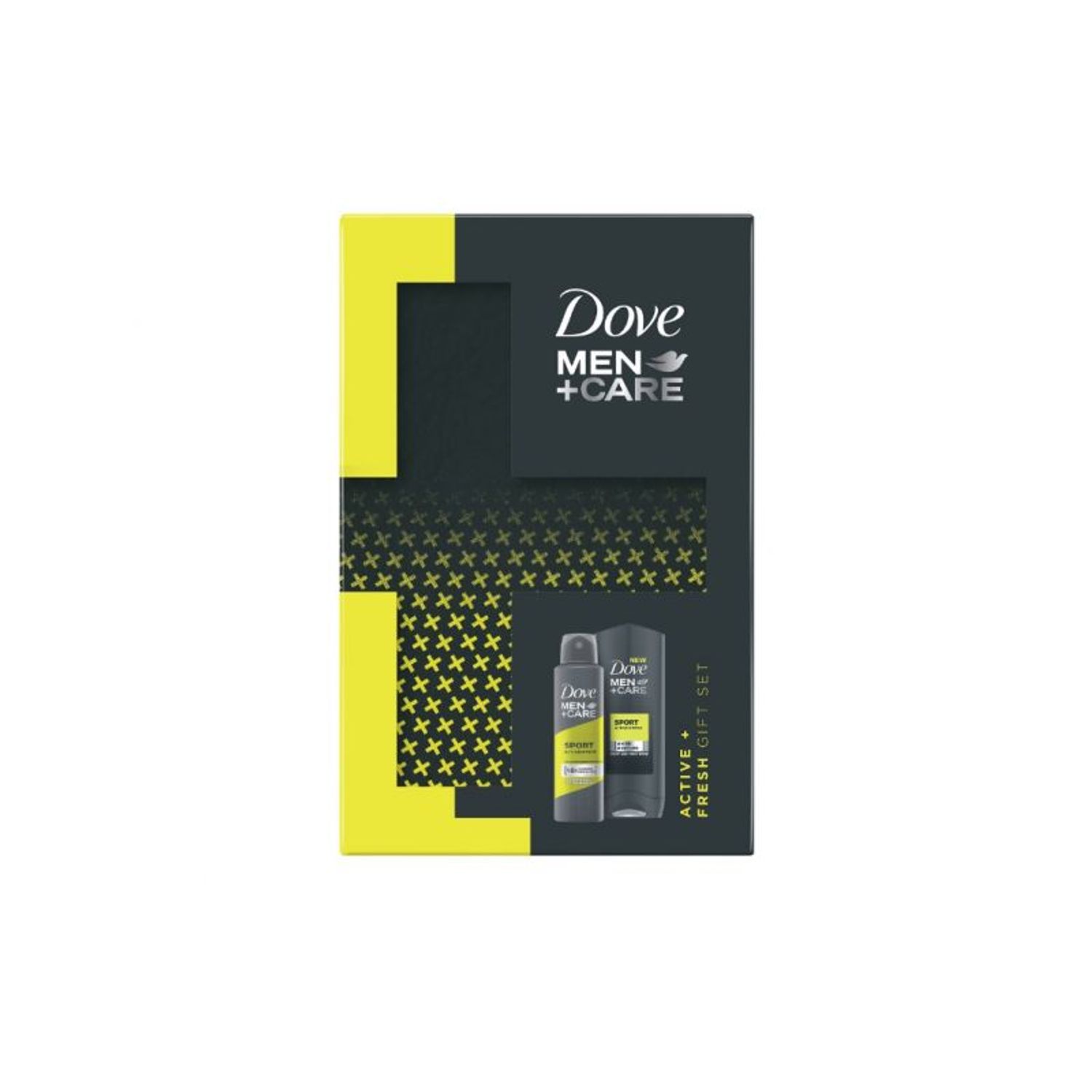 Set Dove Men+Care Self Care Active Fresh, Barbati: Antiperspirant spray, 150 ml + Gel de dus, 250 ml fotografia produsului View 3 L