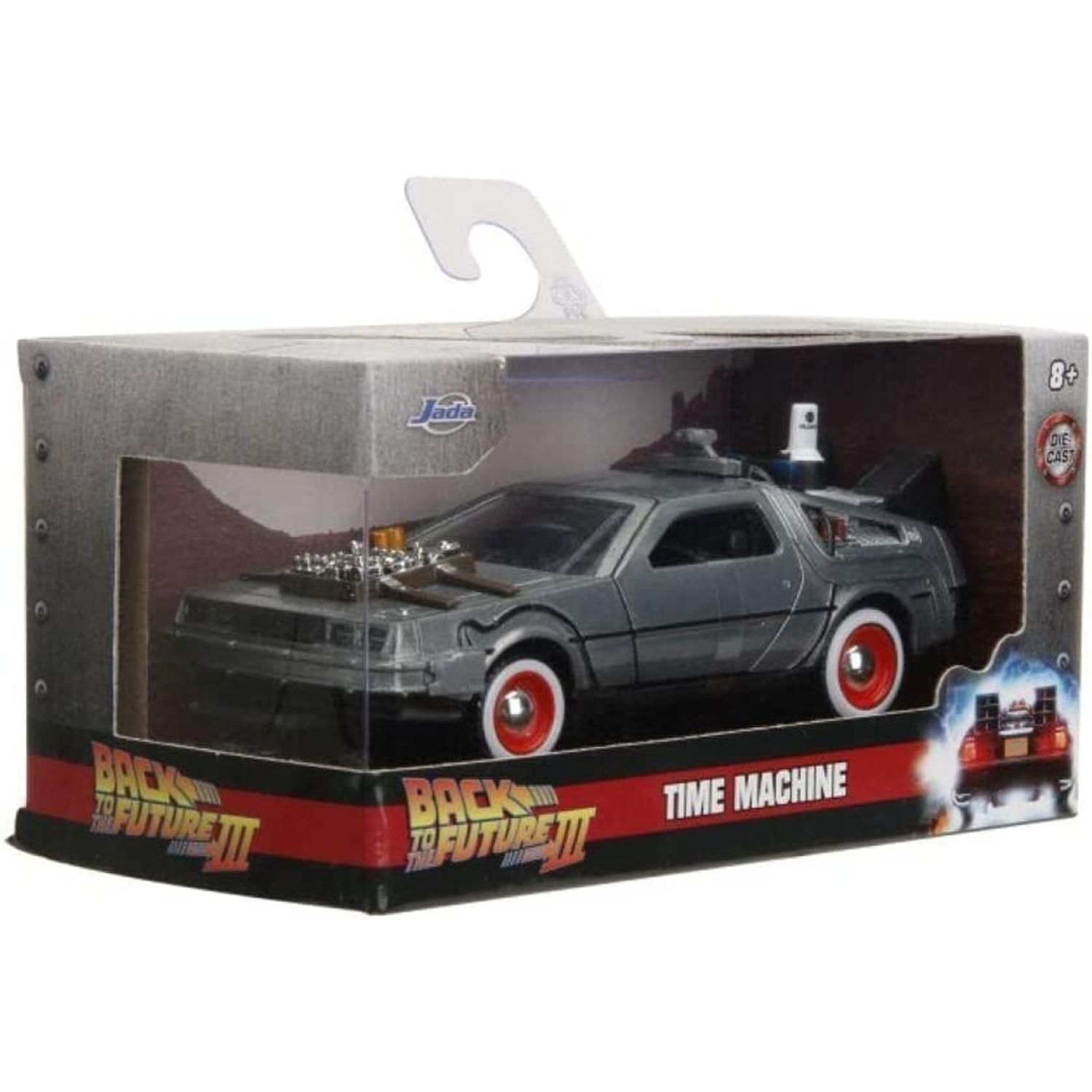 Masinuta colectie Back to the future 3, Time machine 1:32 fotografia produsului View 3 L
