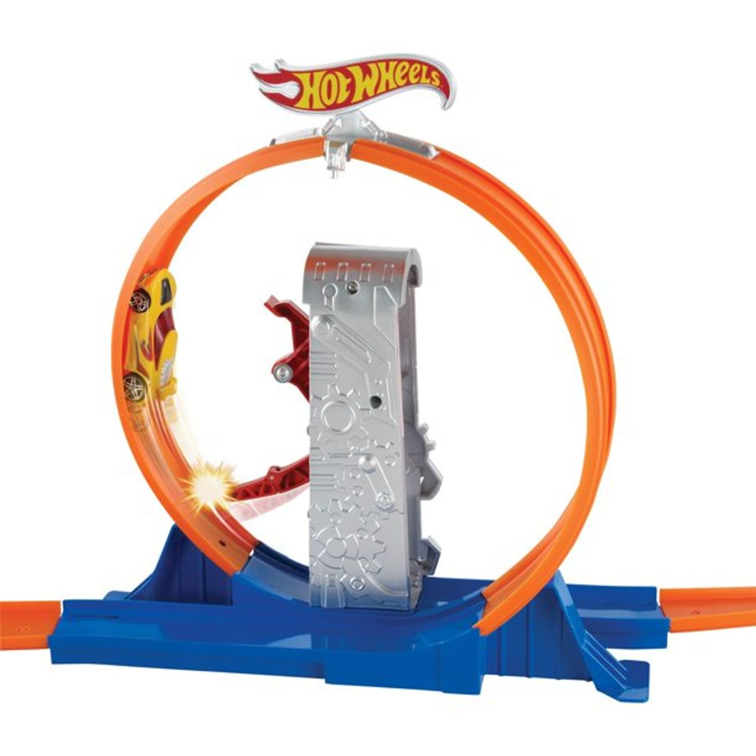 Set de joaca Hot Wheels Action Pista masini Mega Rally fotografia produsului View 2 L