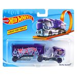 Camion Tractare Hot Wheels, Aero Blast, Mov, 1:64 fotografia produsului
