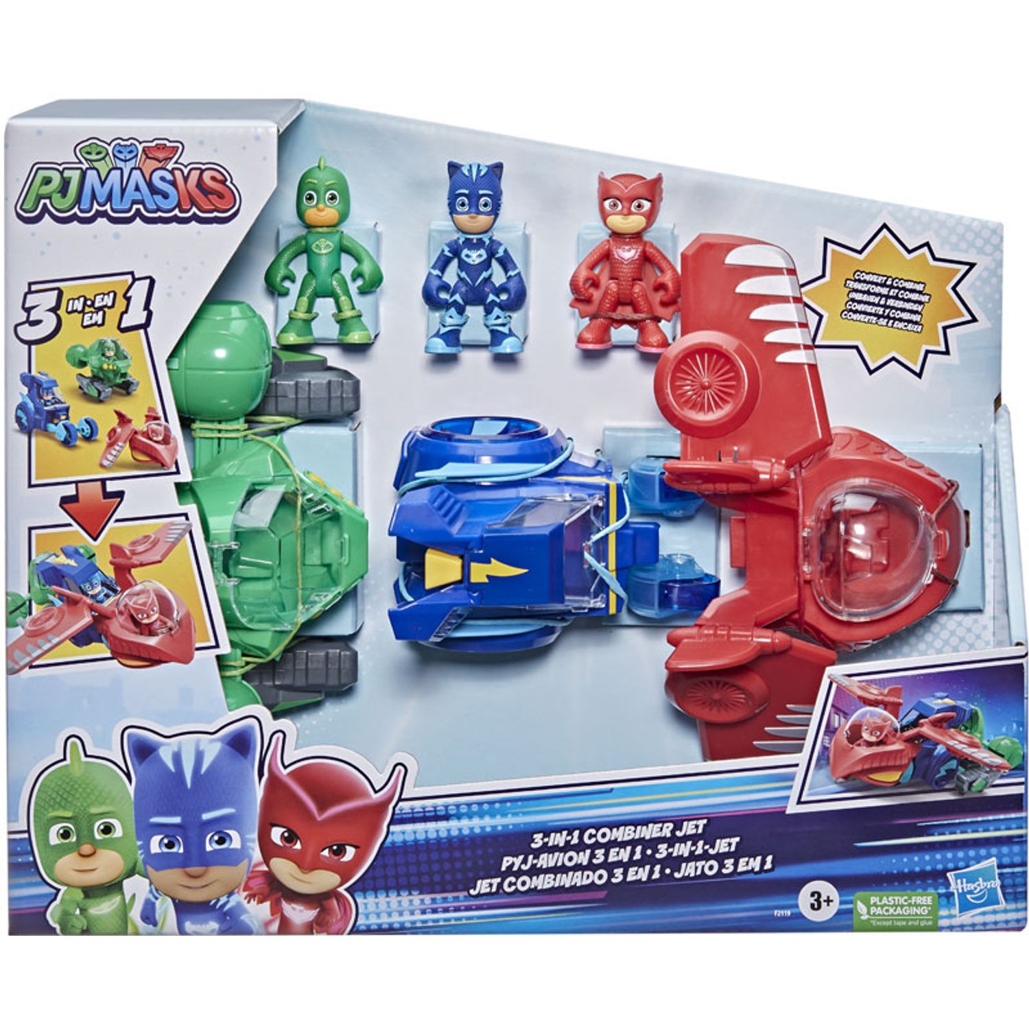Set joaca Pj Mask - Avion 3 in 1 fotografia produsului