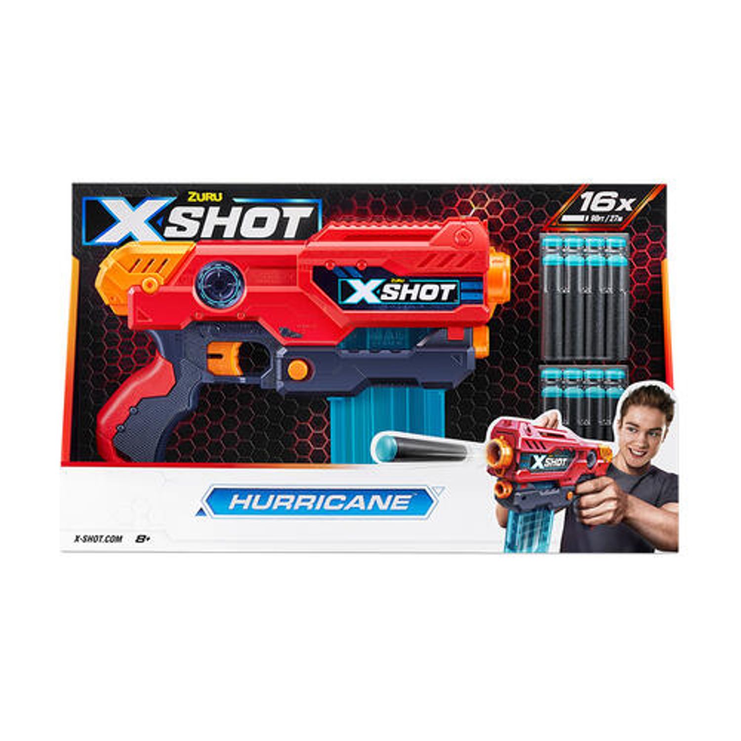 Arma de jucarie, X-Shot Hurricane, 16 proiectile fotografia produsului