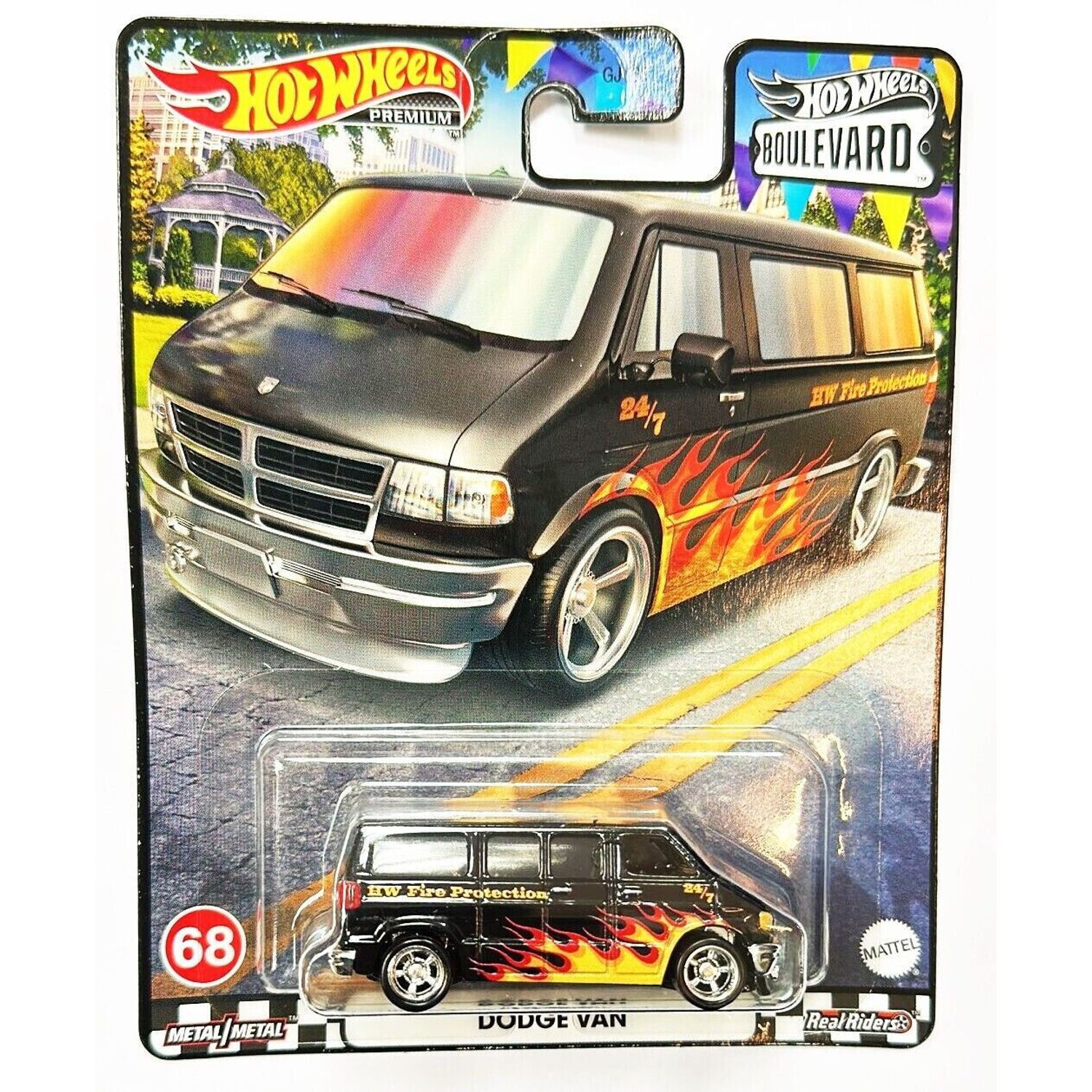 Masinuta Hot Wheels Premium, Boulevard, Dodge Van, 1:64, Negru fotografia produsului