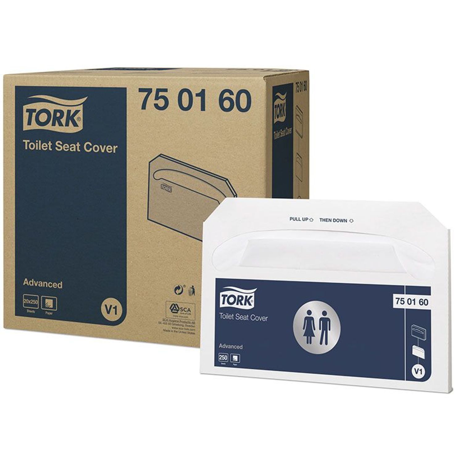 Acoperitoare hartie colac wc Tork 250 buc/set, 750160 fotografia produsului View 2 L