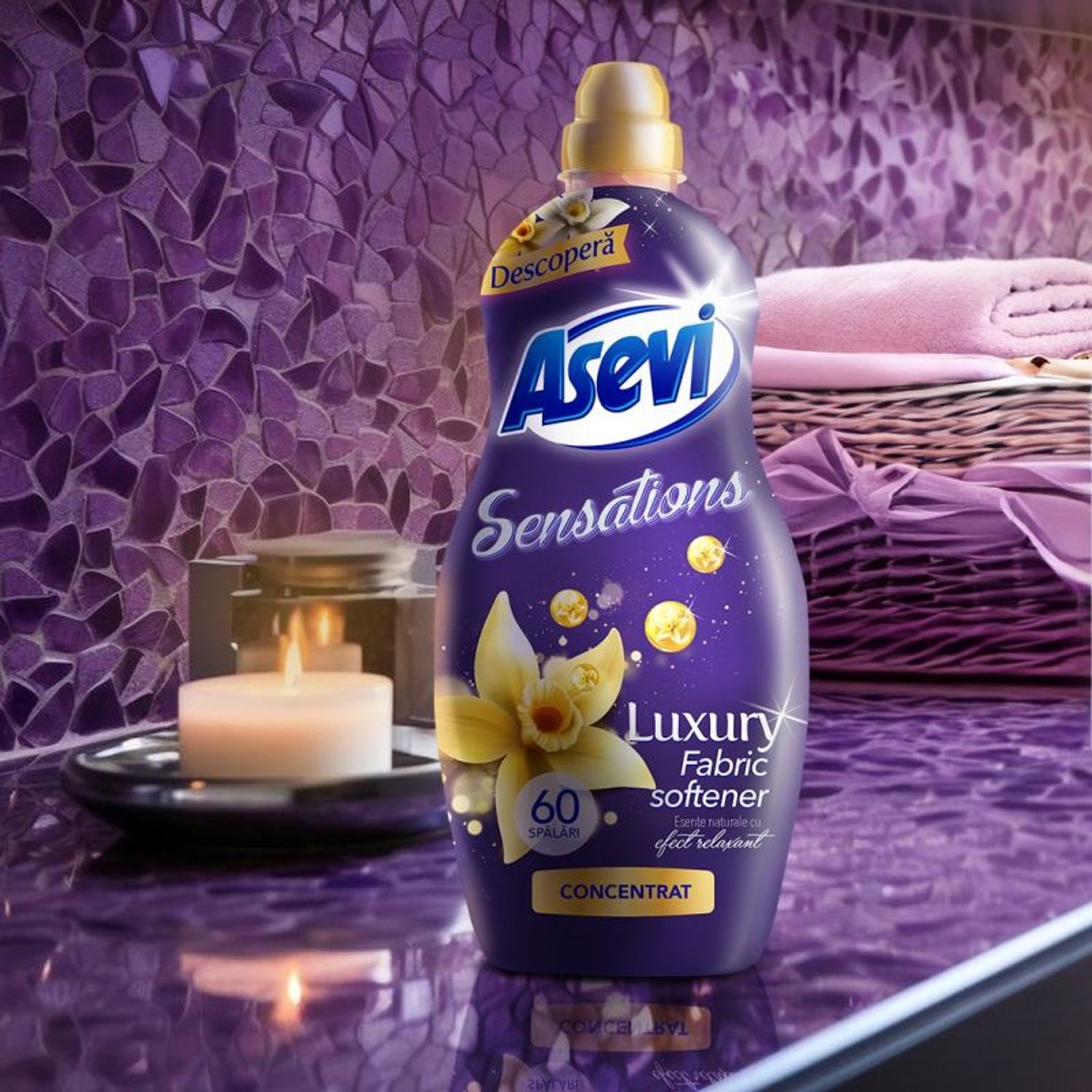 Balsam Asevi de rufe Sensations Luxury fotografia produsului View 5 L