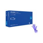 Set 100 bucati Manusi Nitrylex basic, Nitril, nepudrate, albastru inchis, marimea XL fotografia produsului