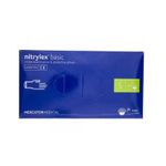 Manusi Examinare nitril, nepudrate, Nitrylex Basic, 100buc/cutie, marimea S, culoarea albastru fotografia produsului View 4 S