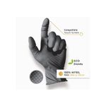 Set 50 de bucati Manusi Nitril, Titam, Nitro Touch, Negru, M, Eco Friendly fotografia produsului View 2 S