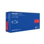 Manusi unica folosinta, Nitrylex Basic, fara pudra L Violet, 100 buc fotografia produsului