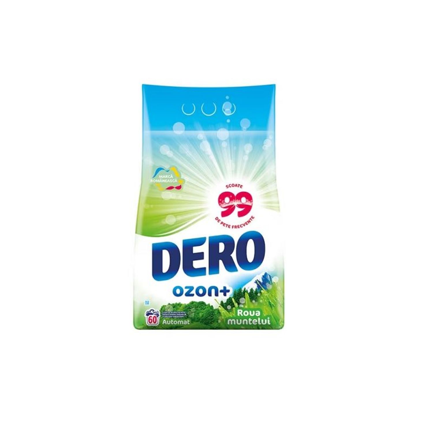 Detergent automat Dero Ozon+ Roua Muntelui Plus, 6kg, 60 spalari fotografia produsului View 3 L