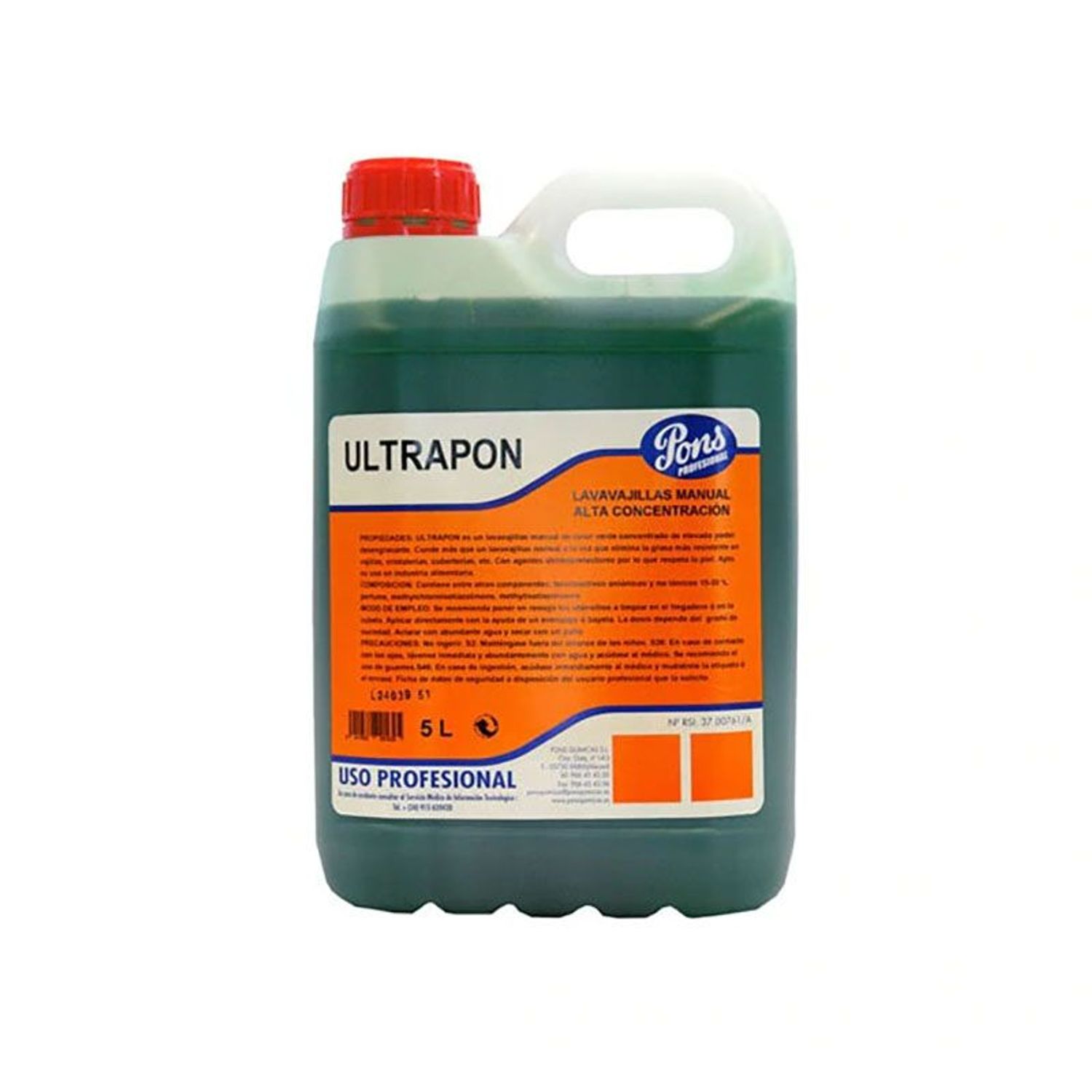 Detergent Vase Manual Asevi Ultrapon 5L fotografia produsului