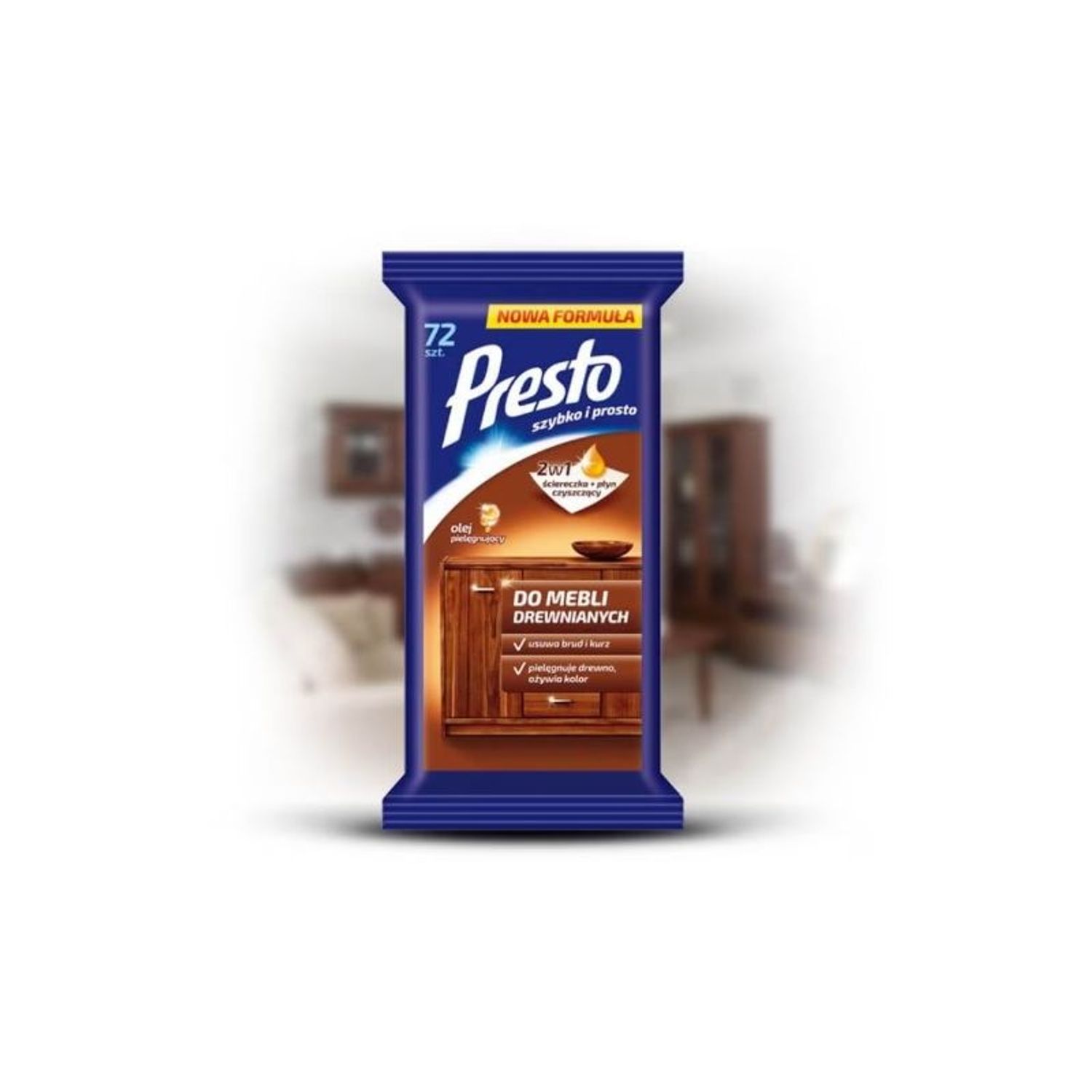 Servetele Umede pentru Mobila PRESTO, 72 Buc/Set fotografia produsului View 3 L