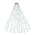 Lumini brad LED,1.9 m, 120 LEDuri, alb rece, IP44 fotografia produsului