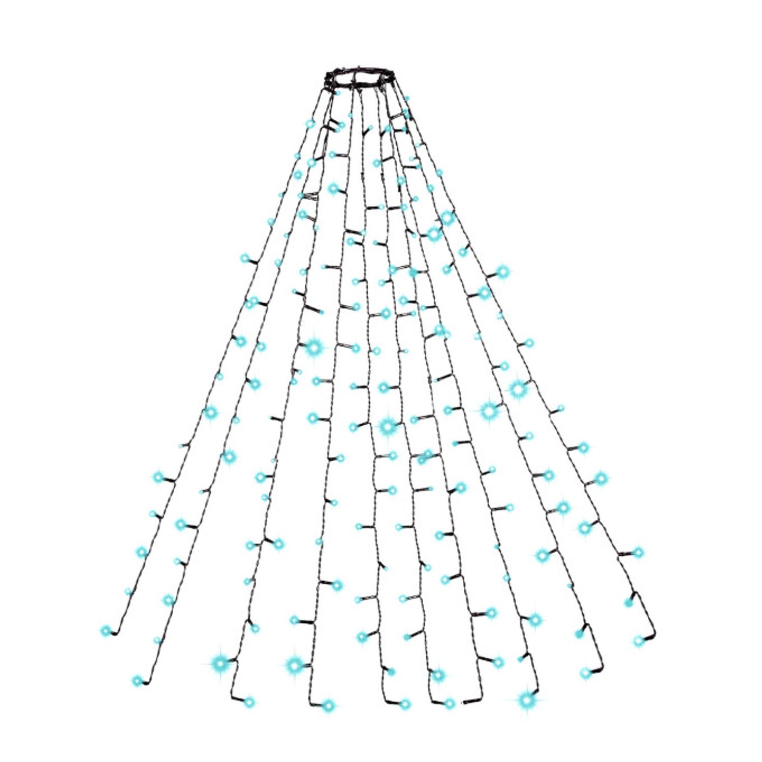 Lumini brad LED,1.9 m, 120 LEDuri, alb rece, IP44 fotografia produsului