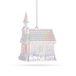 Ornament de Crăciun, biserică, acrilic, 75 x 100 x 60 mm fotografia produsului