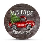 Tava de Craciun, metal, Vintage - 33 cm fotografia produsului
