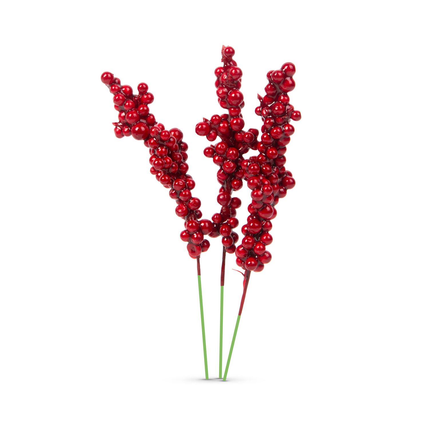 Decor de Craciun, fructe de padure rosii, 8 cm, 6 buc/pachet fotografia produsului