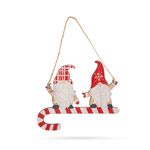 Decor de Craciun,Lemn, spiridus rosu,15 cm fotografia produsului