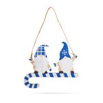 Decor de Craciun,Lemn, spiridus albastru,15 cm fotografia produsului