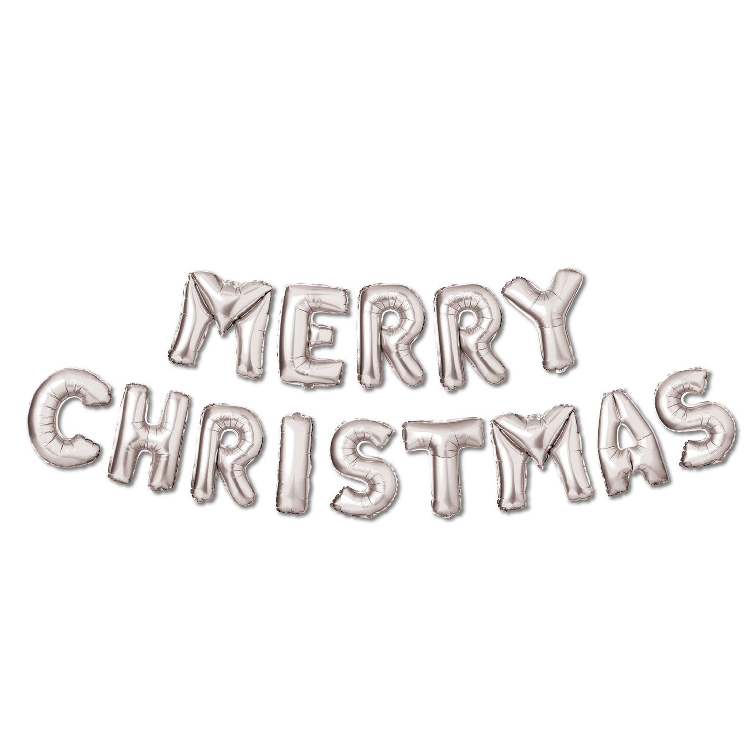 Balon de Craciun "Merry Christmas&rdquo;, argintiu fotografia produsului