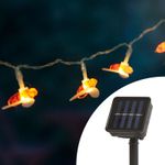 Sir de lumini solare LED, model albina, 2,3 m, alb cald fotografia produsului