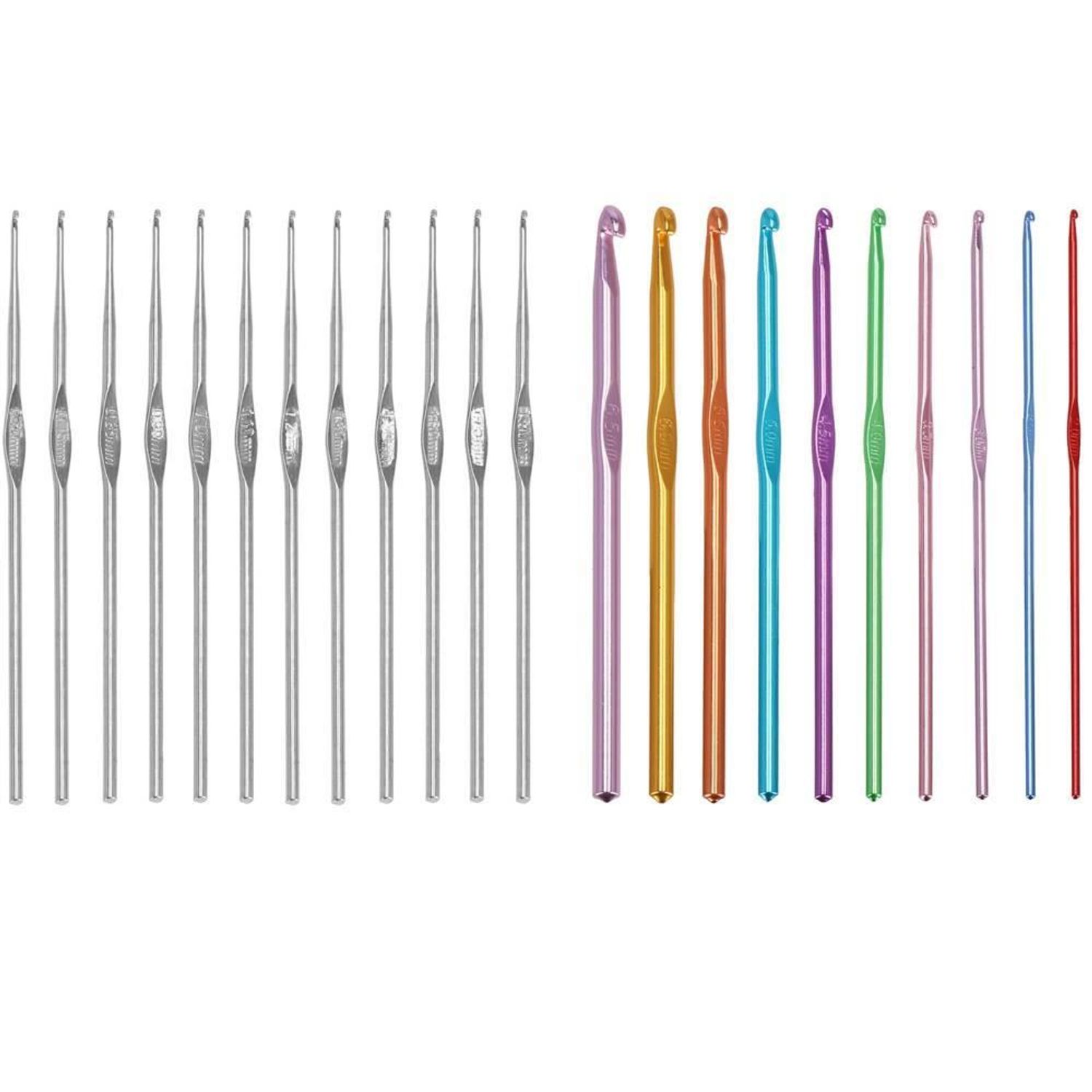 Crosete, multicolore, cu trusa, set 22 buc, 0.6-6.5 mm, Springos fotografia produsului View 2 L