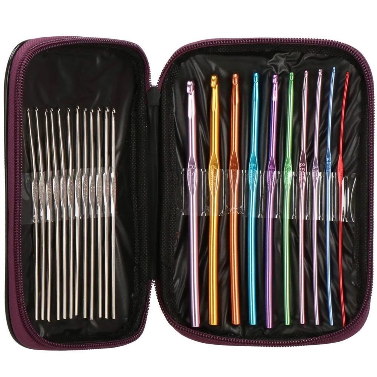 Crosete, multicolore, cu trusa, set 22 buc, 0.6-6.5 mm, Springos fotografia produsului