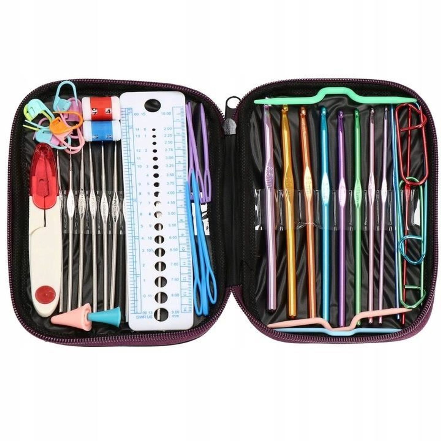 Crosete, multicolore, cu trusa si accesorii, set 50 buc, 0.6-6.5 mm, Springos fotografia produsului View 4 L