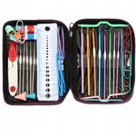 Crosete, multicolore, cu trusa si accesorii, set 50 buc, 0.6-6.5 mm, Springos fotografia produsului
