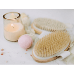 Perie pentru exfoliere si masaj, din lemn cu par natural fotografia produsului View 3 S